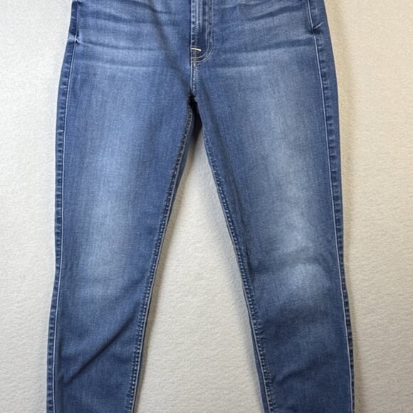 7 For All Mankind Blair Denim The Ankle Skinny Jean‎ Womens Size 28 Preppy Beach - Picture 1 of 13